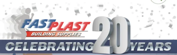 Fastplasr 20 year logo
